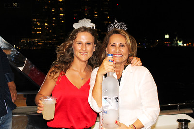 New Year's Eve celebration on a Miami yacht